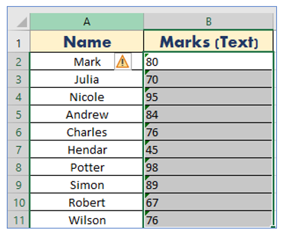 Check Cell Data is Text or Number