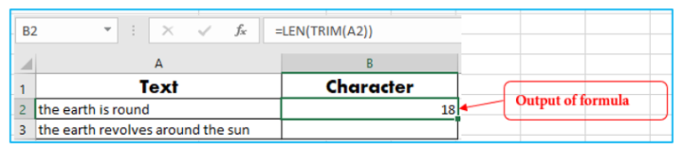 How To Count Characters in Excel Cell and Range