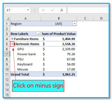 Create group in pivot