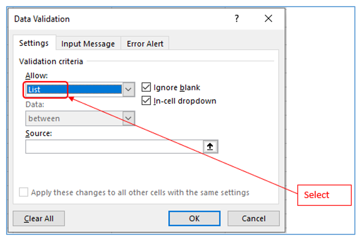 Dependent Drop-down List in Excel