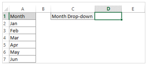 Drop-down list