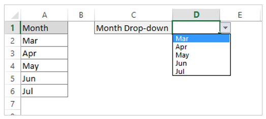 Drop-down list