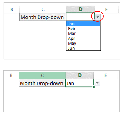 Drop-down list