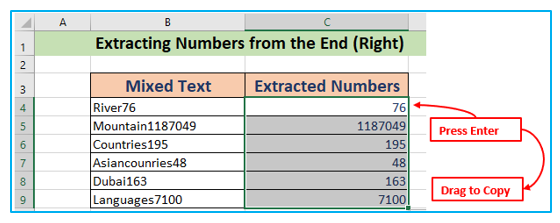 Extract Numbers