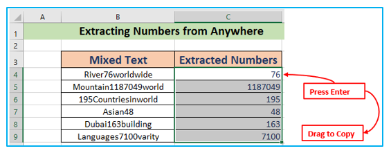 Extract Number 