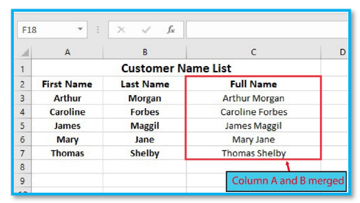 Merge or combine two column