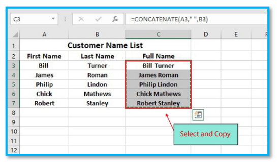 Merge or combine two column