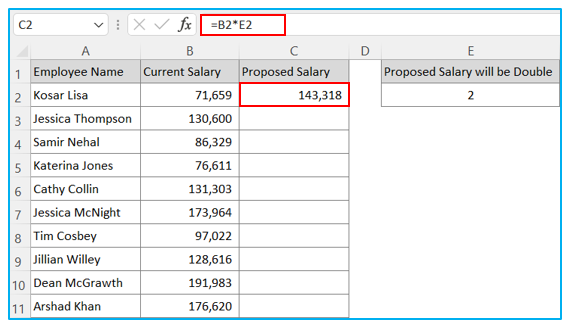 Multiply a Column by a Number