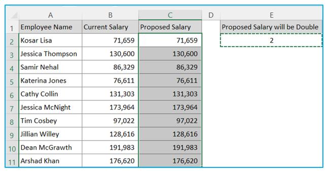 Multiply a Column by a Number