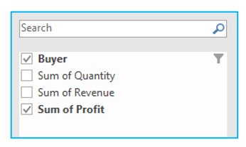 Slicers in Pivot Table