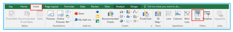 Slicers in Pivot Table