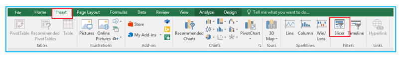 Slicers in Pivot Table