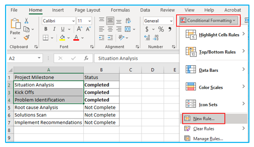 Strikethrough Text in Excel