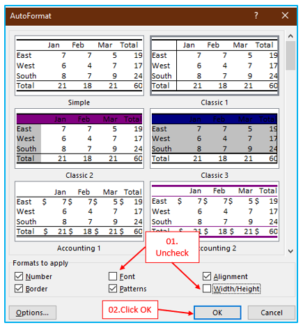 Automatic Formatting