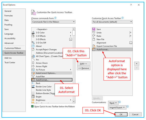 Automatic Formatting