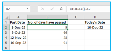 Calculate Number of Days Between Two Dates