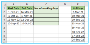 Calculate Number of Days Between Two Dates in Excel.