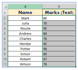 Convert Text to Number in Excel