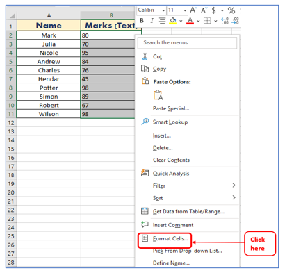 Convert Text to Number in Excel