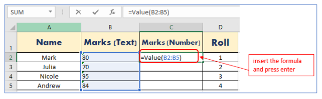 Convert Text to Number