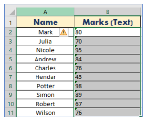 Convert Text to Number in Excel