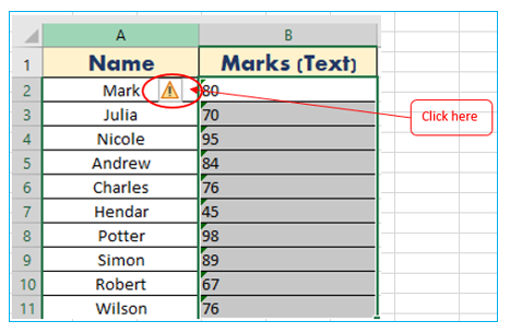 Convert Text to Number in Excel