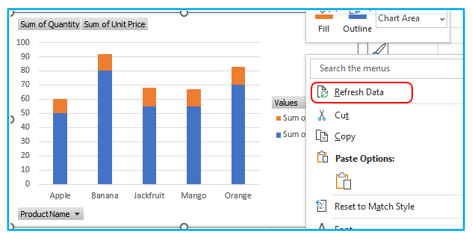 Create Pivot Chart