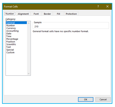 Data Formatting in Excel