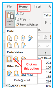 Delete Pivot Table