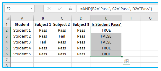 Excel Functions - Logical Function