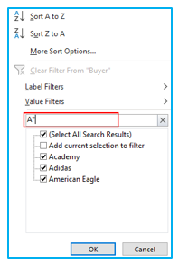 Filter Data in Pivot Table in Excel