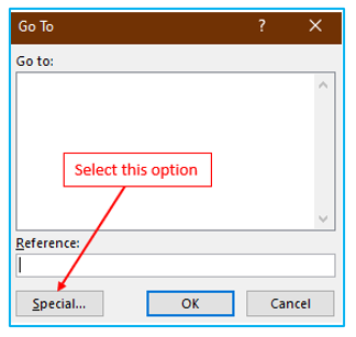 Highlight and Fill down blank cells