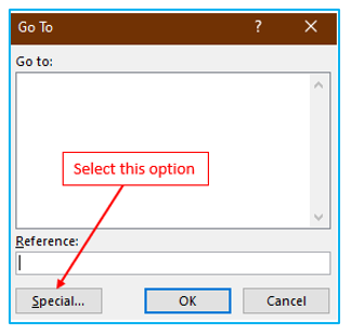 Highlight and Fill down blank cells