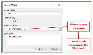 Run Macro in Excel 