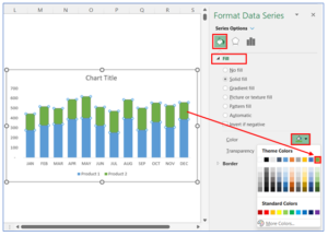 How to create a Stacked Column Chart in Excel?