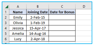 Calculate years of service