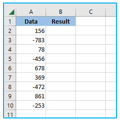 Change negative number into positive