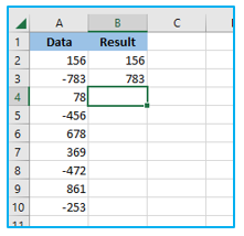 Change negative number into positive