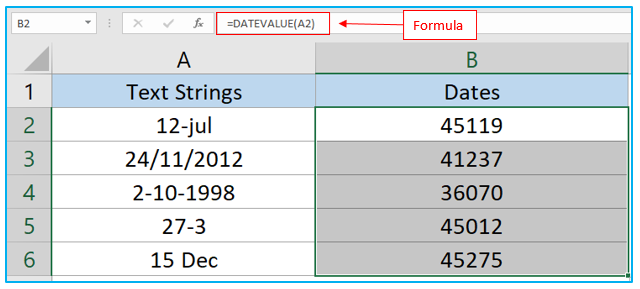 Convert serial number to date and text to date