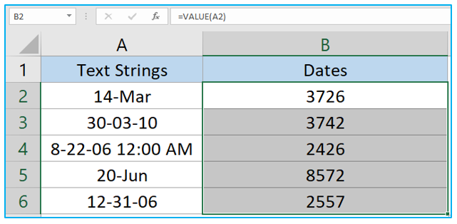 Convert serial number to date and text to date