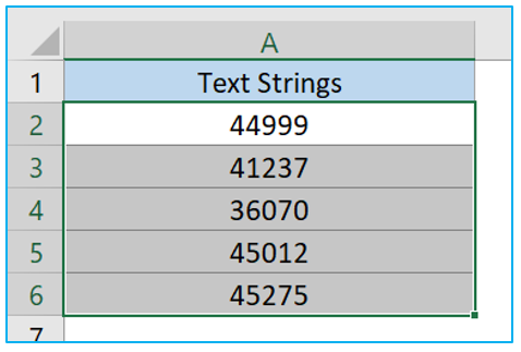 Convert serial number to date and text to date