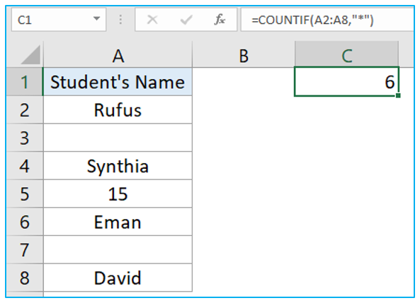 Count Cells With Text