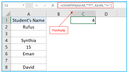 Count Cells With Text