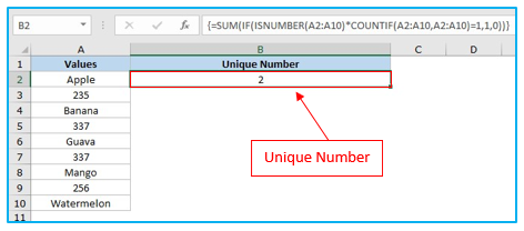 Count Unique Values and Distinct Values