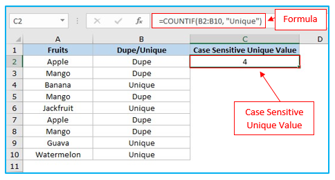 Count Unique Values and Distinct Values