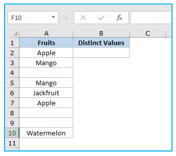 Count Unique Values and Distinct Values
