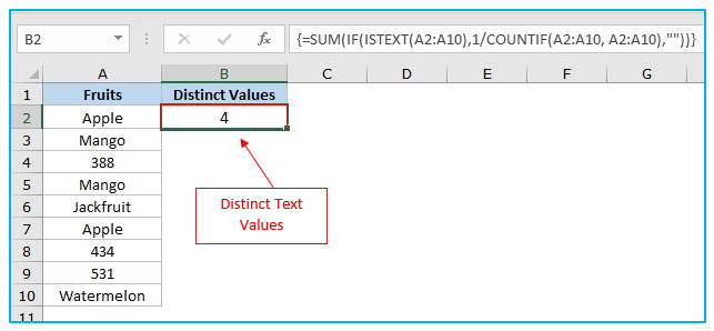 Count Unique Values and Distinct Values