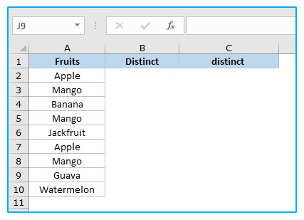 Count Unique Values and Distinct Values