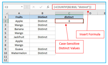 Count Unique Values and Distinct Values