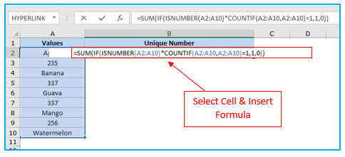 Count Unique Values and Distinct Values